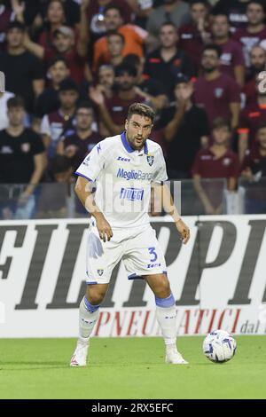 Salerno, Italy. 22nd Sep, 2023. Frosinone's Italian defender Riccardo Marchizza during the Serie A football match between Unione Sportiva Salernitana vs Frosinone Calcio at the Arechi Stadium in Salerno on September 22, 2023. Credit: Independent Photo Agency/Alamy Live News Stock Photo