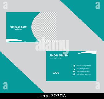 Creative modern business card design template Stock Vector
