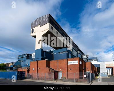 Exterior view of architecture of The Centre Cumbernauld shopping mall in Cumbernauld town centre, North Lanarkshire, Scotland, UK Stock Photo