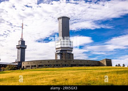 Beautiful hike through the Hochtaunus at the Feldberg on a beautiful late summer day - Hesse - Germany Stock Photo