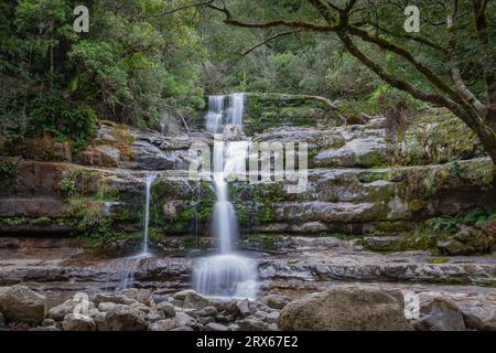 Picturesque Liffey Falls located in Liffey Falls State Reserve, Tasmania, Australia Stock Photo