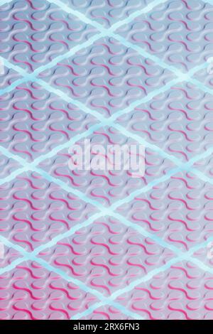 3D render of grid glowing on abstract pattern Stock Photo