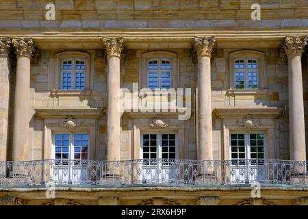 Germany, Bavaria, Bayreuth, Balcony of Margravial Opera House Stock Photo