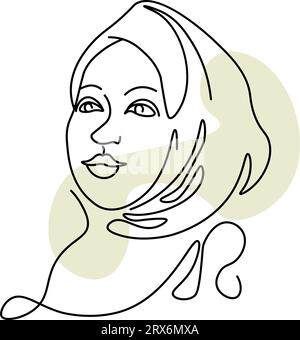 Muslim girl in hijab. Vector illustration isolated on a white ...