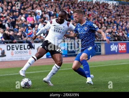 Derby County&amp;#39;s Ryan Nyambe (left) Bristol City&amp;#39;s Adam Randell battle ...