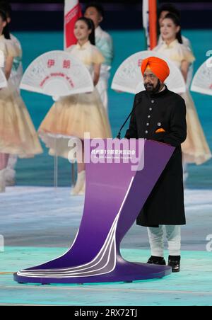 Acting President of the Olympic Council of Asia Raja Randhir Singh ...