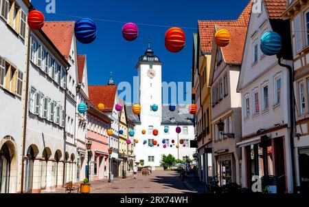 City of Bad Mergentheim with historic Mergentheim Palace in Baden-Württemberg, Germany Stock Photo