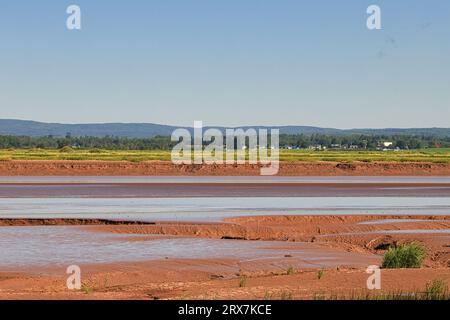 Cobequid Trail, Nova Scotia, is a 18+ kilometre recreation trail exploring the Truro Marsh and over 300+ acres of farmland on Canada's east coast Stock Photo