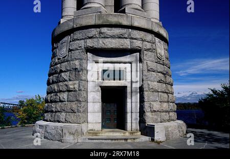 Champlain Memorial Lighthouse, Crown Point Campground, Adirondack Park, New York Stock Photo