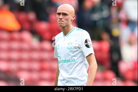 Southampton's Will Smallbone during the Sky Bet Championship match between Middlesbrough and Southampton at the Riverside Stadium, Middlesbrough on Saturday 23rd September 2023. (Photo: Michael Driver | MI News) Credit: MI News & Sport /Alamy Live News Stock Photo