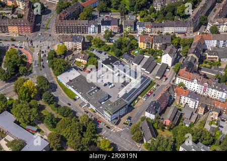 Aerial view, Reifen Stiebling GmbH, Herne-Mitte, Herne, Ruhr area, North Rhine-Westphalia, Germany, DE, Europe, Commercial enterprises, Commercial spa Stock Photo