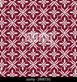 A vibrant red and white geometric pattern Stock Vector