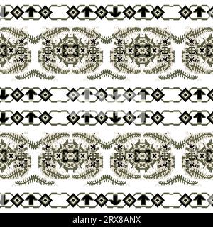 A black and white pattern with arrows Stock Vector