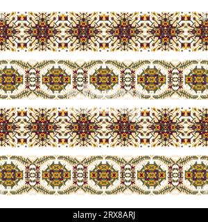 A detailed pattern that resembles a fabric design Stock Vector