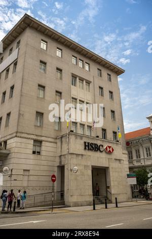 The HSBC Building on Beach Street, Georgetown, Pulau Pinang, Malaysia Stock Photo