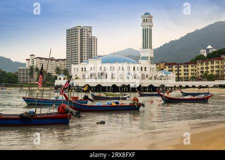 The Penang Floating Mosque, Pulau Pinang, Malaysia Stock Photo