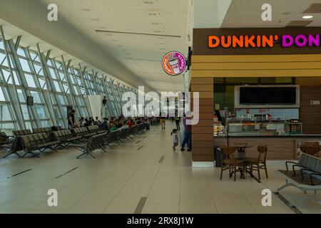 The interior of the domestic terminal at Penang International Airport, Pulau Pinang, Malaysia Stock Photo