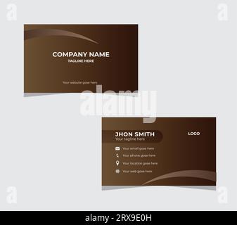 Modern creative business card design Stock Vector