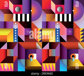 Abstract geometric background, vector graphic design. Stock Vector