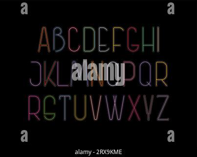 Decorative Font Design Stock Vector