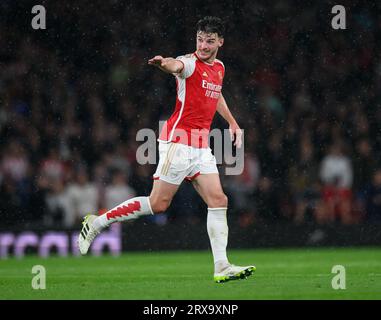 London, UK. 20th Sep, 2023. 20 Sep 2023 - Arsenal v PSV Eindhoven - Champions League - Emirates Stadium Arsenal's Declan Rice during the Champions League match at The Emirates. Picture Credit: Mark Pain/Alamy Live News Stock Photo