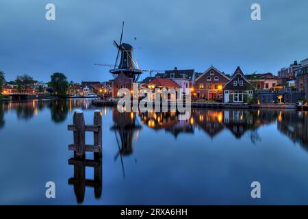 De Adriaan Windmill in Haarlem, Netherlands Stock Photo