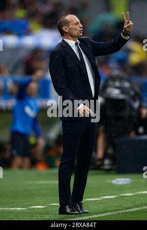 Juventus coach Massimiliano Allegri during the Italy cup semifinal ...