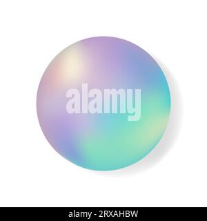 pearl. Round vector form, pearl realism. element geometry Stock Vector