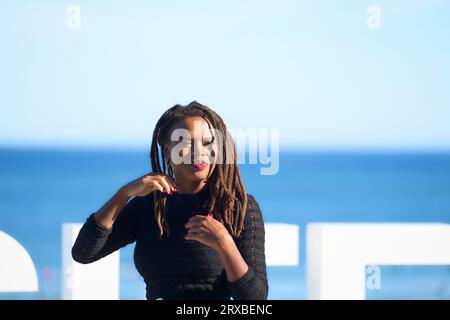 Donostia / San Sebastian. Spain. 20230924,  Raven Jackson attended 'All dirt Roads taste of salt' Photocall during 71st San Sebastian International Film Festival at Kursaal Palace on September 24, 2023 in Donostia / San Sebastian, Spain Stock Photo