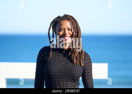 Donostia / San Sebastian. Spain. 20230924,  Raven Jackson attended 'All dirt Roads taste of salt' Photocall during 71st San Sebastian International Film Festival at Kursaal Palace on September 24, 2023 in Donostia / San Sebastian, Spain Stock Photo