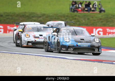 Spielberg, Österreich 23. - 24. September 2023: Porsche Carrera Cup Deutschland - Red Bull Ring - 2023 Im Bild: Alexander Tauscher (Huber Racing) Stock Photo