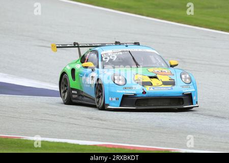 Spielberg, Österreich 23. - 24. September 2023: Porsche Carrera Cup Deutschland - Red Bull Ring - 2023 Im Bild: Bastian Buus (Allied Racing) Stock Photo