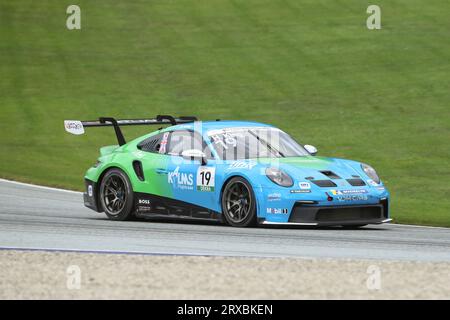 Spielberg, Österreich 23. - 24. September 2023: Porsche Carrera Cup Deutschland - Red Bull Ring - 2023 Im Bild: Harry King (Allied Racing) Stock Photo