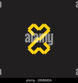 letter zm abstract line logo vector Stock Vector