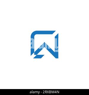 letter cw abstract simple geometric arrow logo vector Stock Vector