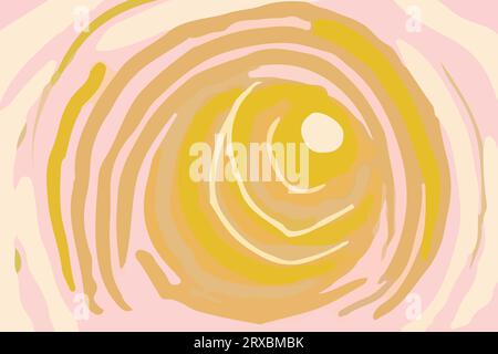 abstract sun brush digital paint background vector Stock Vector