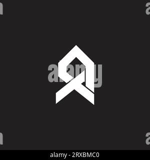 letter ta home roof simple geometric logo vector Stock Vector
