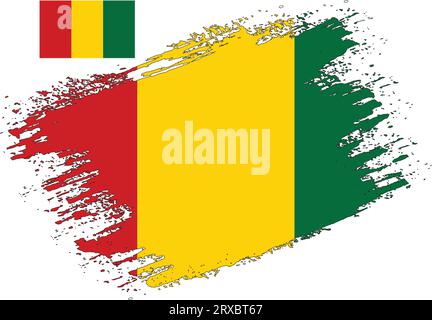 Brush Design Guinea Flag Vector Stock Vector