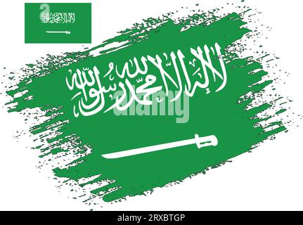 Brush Design Saudi Arabia Vector Stock Vector