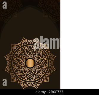 vector golden color mandal wallpaper design Stock Vector Image & Art ...
