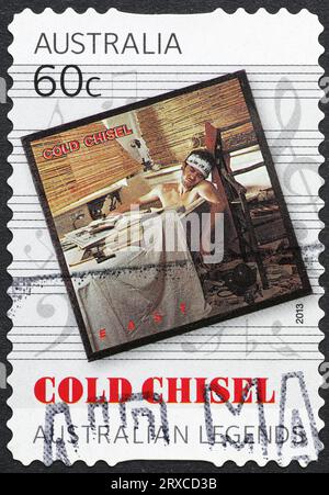Album 'East' by Cold chisel on australian postage stamp Stock Photo