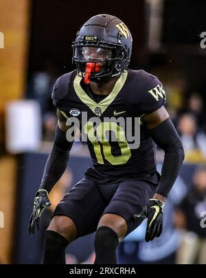 September 23, 2023: Wake Forest sophomore Demond Claiborne (23) runs ...