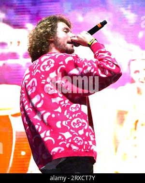 Las Vegas, USA. 23rd Sep, 2023. Yung Gravy performs during Day 2 of the Life Is Beautiful 2023 on September 23, 2023 in Las Vegas, Nevada. Photo: Casey Flanigan/imageSPACE Credit: Imagespace/Alamy Live News Stock Photo