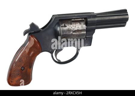 Revolver isolated on white background Stock Photo