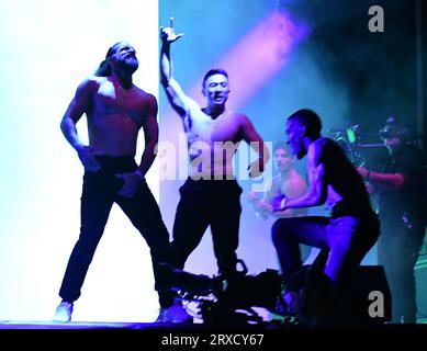 Las Vegas, USA. 23rd Sep, 2023. Magic Mike performs during Day 2 of the Life Is Beautiful 2023 on September 23, 2023 in Las Vegas, Nevada. Photo: Casey Flanigan/imageSPACE/Sipa USA Credit: Sipa USA/Alamy Live News Stock Photo