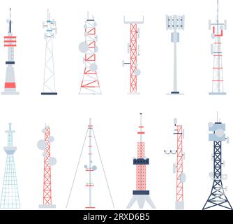 Radar satellite telecoms network connection abstract background graphic ...