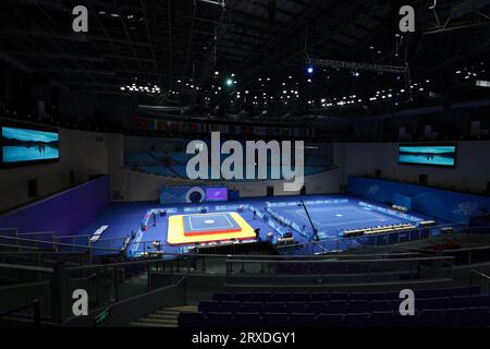 Hangzhou, China. 24th Sep, 2023. General view Wushu : at Xiaoshan Guali Sports Centre during the 2022 China Hangzhou Asian Games in Hangzhou, China . Credit: AFLO SPORT/Alamy Live News Stock Photo