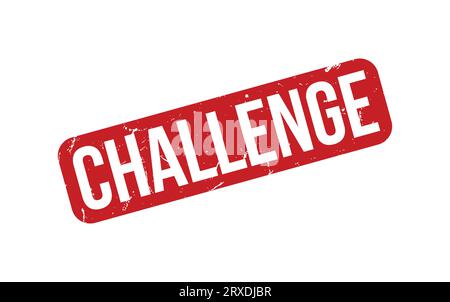 Challenge rubber grunge stamp seal vector Stock Vector