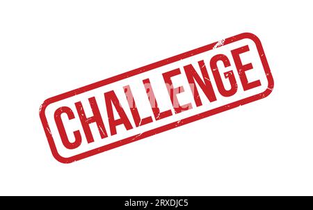 Red Challenge Rubber Stamp Seal Vector Stock Vector