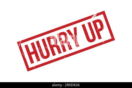 Red Hurry Up Rubber Stamp Seal Vector Stock Vector